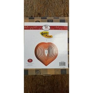 Heart shaped Spiral Metal Garden Wind Spinner